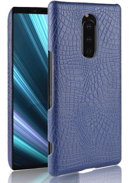 Sony Xperia 1 Koruyucu Kapak Klasik Timsah Için Şık Klasik Kılıf (Yurt Dışından)