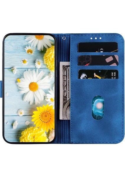 Realme Gt Neo6 Se Cüzdan Manyetik Kickstand Kabartmalı Zambak Için Flip Case (Yurt Dışından)