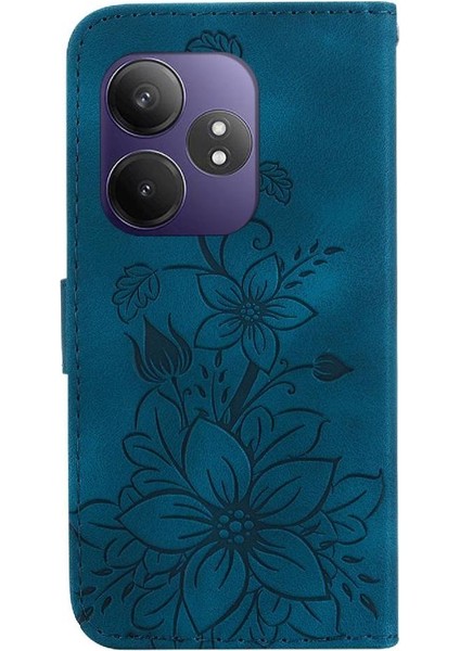 Realme Gt Neo6 Se Cüzdan Manyetik Kickstand Kabartmalı Zambak Için Flip Case (Yurt Dışından)