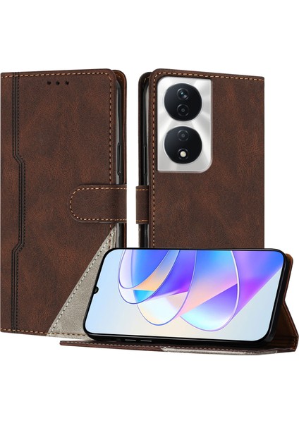 Honor 90 Smart Cüzdan Kılıfı Pu Deri Kart Kılıfı ile Uyumludur El Standı Özelliği (Yurt Dışından)