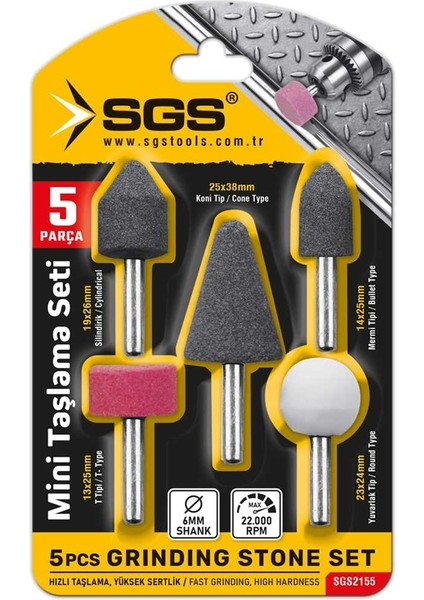 Mini Taşlama Seti 5 Parça