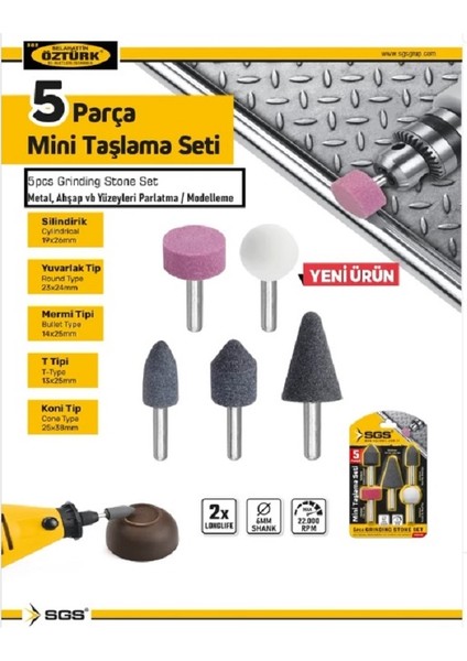 Mini Taşlama Seti 5 Parça