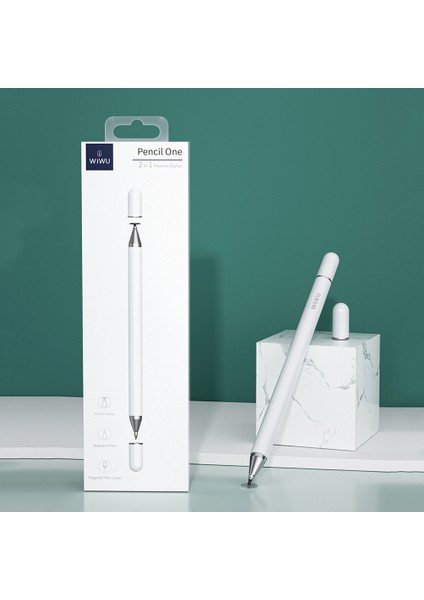 Wıwu Pencil One 2'si 1 Arada Pasif Kapasitif Kalem+Tükenmez Kalem Android Apple Microsoft Sistemini (Yurt Dışından)