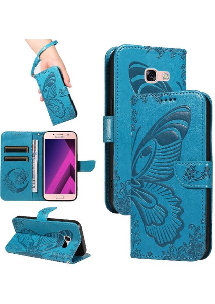Kredi Kartı Yuvası Ayrılabilir El ile Samsung Galaxy A3 2017 Için Flip Case (Yurt Dışından)