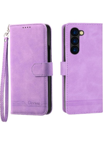 Samsung Galaxy Z Için Flip Case Fold 5 Premium Bileklik Kart Yuvaları Kapatma (Yurt Dışından)