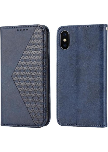 IPhone Xs Max Günlük Kullanım Için Flip Case Standı Eşkenar Dörtgen Şekli Cüzdan El Kayışı (Yurt Dışından) indirimleri