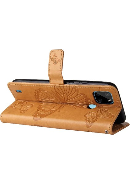 Kart Yuvası Standı ile Realme C21Y Flip Kickstand Pu Deri Için Flip Case (Yurt Dışından) fırsatları