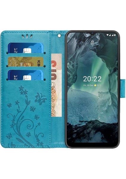 Nokia G21 Kart Tutucu Pu Deri Bilek Kayışı Kickstand Için Filp Durumda (Yurt Dışından)