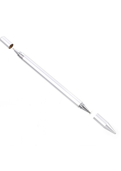 iPhone Samsung Sony Vb. Için Tükenmez Kalem Özelliğine Sahip 2'si 1 Arada Muto-Fonksiyonlu Stylus Kalem - Gri (Yurt Dışından) modelleri