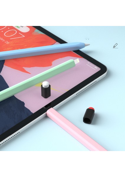 Apple Pencil (1. Nesil) Koruyucu Kılıf Çizilmeye Dayanıklı Silikon Stylus Kalem Kılıfı-Sarı (Yurt Dışından)
