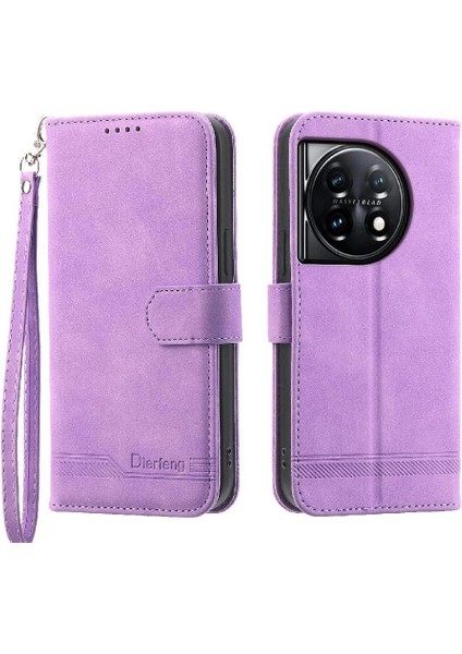 Oneplus 11 Bileklik Premium Manyetik Kapatma Kart Yuvaları Için Flip Case (Yurt Dışından)