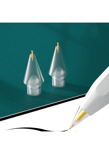 2 Adet/takım 6.0 Şeffaf Kalem Uçları Kalem Uçları Apple Pencil 1. Nesil/2. Nesil iPad Pencil Için Yedek Uçlar (Yurt Dışından)