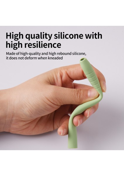 Apple Pencil (Usb-C) Silikon Kılıf Düşme Önleyici Kalem Koruyucu Kılıf ve Uç Kapağı-Matcha Yeşili (Yurt Dışından)