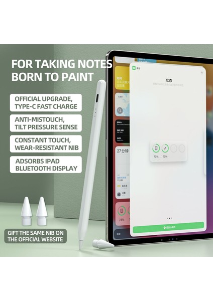 6WP-A Kc Süper Hızlı Şarj Edilebilir Kalem iPad Hassas Hafif Kapasitif Kalem Tablet Yazma Çizim Kalemi (Yurt Dışından) fiyatları