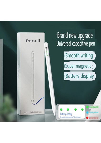 314 Kapasitif Stylus Kalem iPad Avuç Içi Reddetme Manyetik Bağlantı Tablet Çizim Kalemi (Yurt Dışından) fiyatları