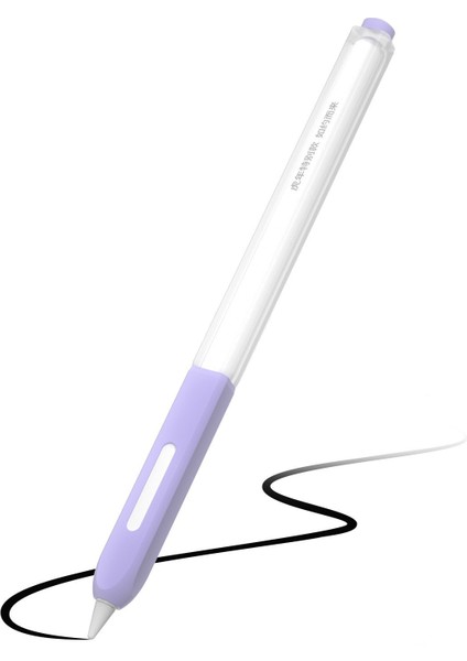 Apple Pencil Pro/pencil (2. Nesil) Stylus Kalem Silikon Kılıf Düşmeye Karşı Koruyucu Kılıf-Mor (Yurt Dışından)