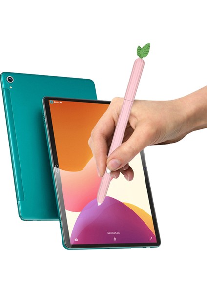 Sebze Stili Silikon Kılıf Samsung Galaxy Tab S6 Lite/s6 Lite (2022) Için, Kalem Tutucu Koruyucu Cilt Kapağı-Mor (Yurt Dışından)