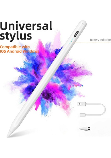 KD503A Pil Göstergeli Evrensel Kalem Kapasitif Dokunmatik Ekran Kalemi Akıllı Telefonlar ve Tabletler Için (Yurt Dışından) fiyatları