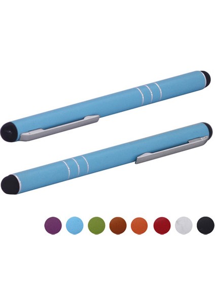 iPhone 5 4s 4/ipad/samsung ve Kapasitif Ekranlı Diğer Akıllı Telefonlar Için Klips Stili Stylus Dokunmatik Kalem-Kırmızı (Yurt Dışından)