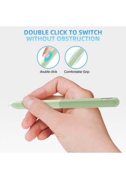 Stoyobe Apple Pencil Pro/kalem (2. Nesil) Silikon Kılıf Düşmeye Karşı Dayanıklı 2 Parçalı Kalem Koruyucu Kılıf-Dereceli Yeşil (Yurt Dışından) indirimleri