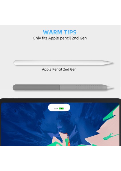 Stoyobe Apple Pencil Pro/kalem (2. Nesil) Silikon Kılıf Düşmeye Karşı Dayanıklı 2 Parçalı Kalem Koruyucu Kılıf-Dereceli Gri (Yurt Dışından) fiyatları