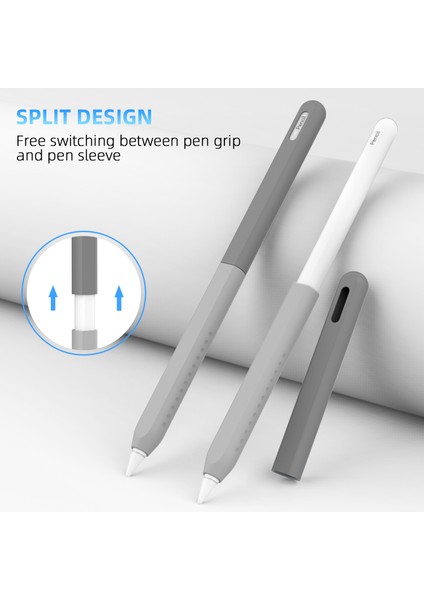 Stoyobe Apple Pencil Pro/kalem (2. Nesil) Silikon Kılıf Düşmeye Karşı Dayanıklı 2 Parçalı Kalem Koruyucu Kılıf-Dereceli Gri (Yurt Dışından) fırsatları