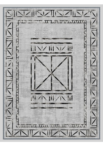 Vintage Desenli Halı, Pamuk Dokuma Pamuklu Taban Dekoratif Halı Kilim 3