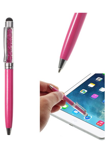 Rose Bling Akan Kristal Kapasitif Dokunmatik Kalem ve Tükenmez Kalem iPhone iPad Samsung Lg Huawei Için (Yurt Dışından)