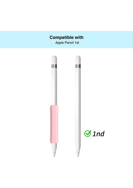 Stoyobe Apple Pencil (1./2. Nesil)/huawei M-Pencil Kalem Tutacağı Kaymaz Kılıf Silikon Kalem Tutacağı Kapağı-Sarı (Yurt Dışından)