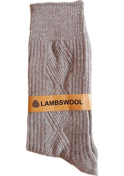Erkek Kışlık Lambswool Yünlü Termal Parfümlü Kokulu Soket Kalın Çorap