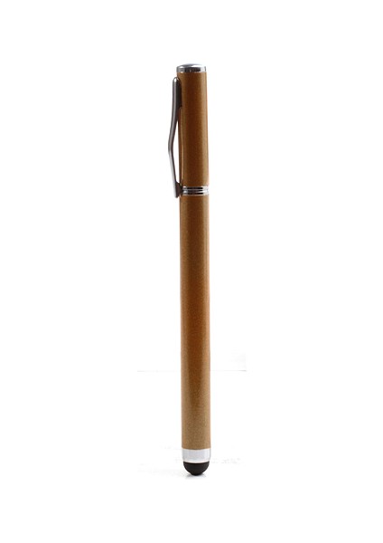 Kapasitif Dokunmatik Ekranlı iPad iPhone Samsung Için Altın Renkli Tükenmez Kalem Stylus (Yurt Dışından)
