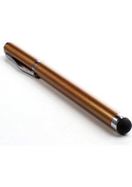 Kapasitif Dokunmatik Ekranlı iPad iPhone Samsung Için Altın Renkli Tükenmez Kalem Stylus (Yurt Dışından)