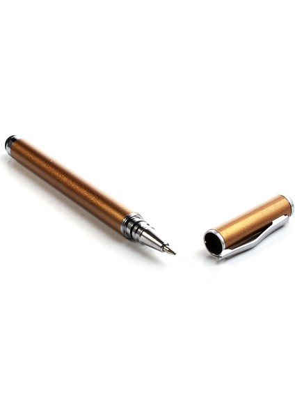 Kapasitif Dokunmatik Ekranlı iPad iPhone Samsung Için Altın Renkli Tükenmez Kalem Stylus (Yurt Dışından)