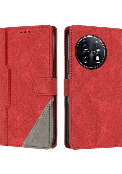 Oneplus 11 Cüzdan Kılıfı Pu Deri Kart Kılıfı ile Uyumludur El Standı Özelliği (Yurt Dışından)