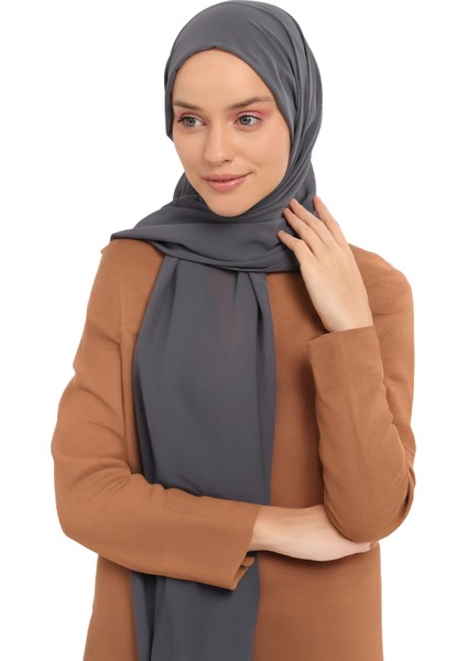 Hazır Pratik Lüks Geçmeli Lastikli Boneli Şifon Şal-Füme fiyatları