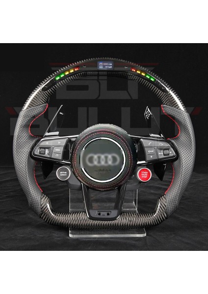 Audi R8 Direksiyon Butonlu LED Carbon Orjinal Hava Yastık ve Logolu