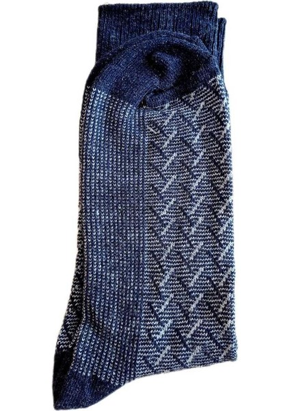Erkek Kışlık Lambswool Yünlü Termal Parfümlü Kokulu Soket Kalın Desenli Çorap modelleri