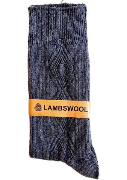 Erkek Kışlık Lambswool Yün Termal Parfümlü Kokulu Soket Kalın Çorap