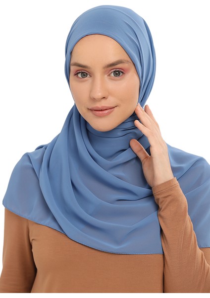 Hazır Pratik Lüks Geçmeli Lastikli Boneli Şifon Şal-Kot fiyatları