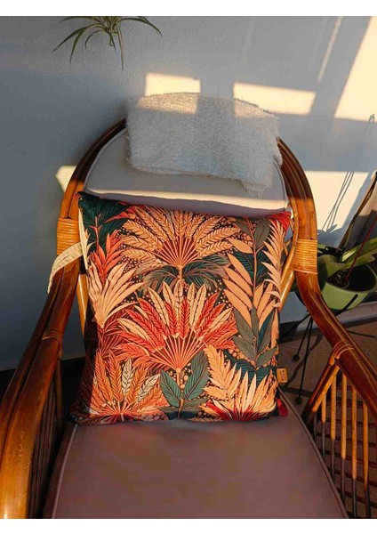 Red Palm 45x45 Kırlent