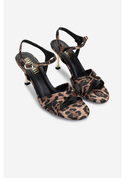 Kadın Vegan Leopar Topuklu Ayakkabı 932 3930 Bn Ayk Y25 Leopar Saten fiyatları