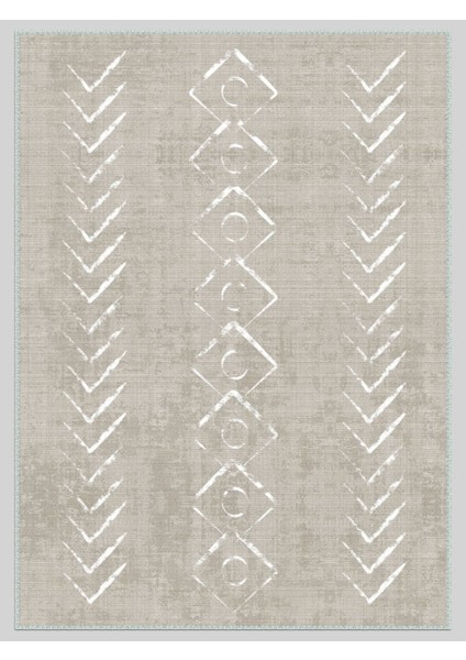 Vintage Desenli Halı, Pamuk Dokuma Pamuklu Taban Dekoratif Halı Kilim 21