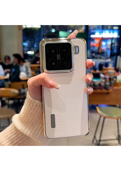Xiaomi 15 Lizard Dokulu Pu + Pc Telefon Arka Kapağı Için (Yurt Dışından)