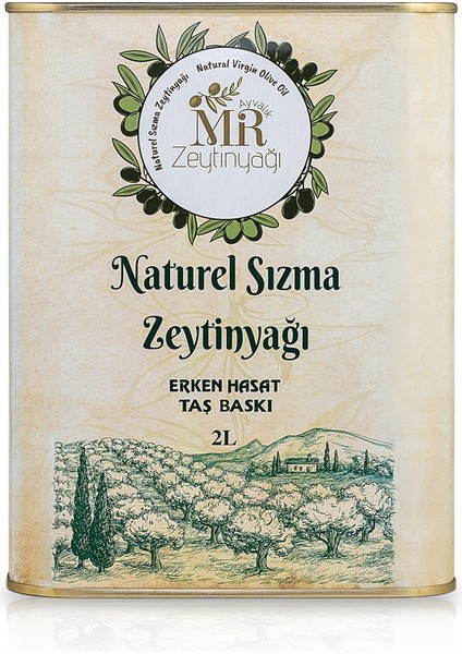 Mr Ayvalık Soğuk Sıkım Zeytinyağı 2L – İlk Hasat, %100 Doğal