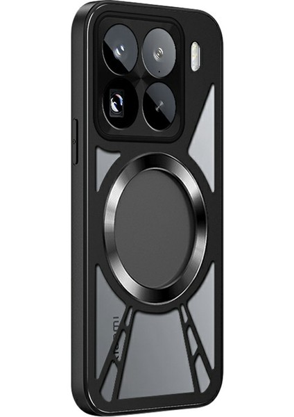 Xiaomi 15 Manyetik Kılıf Içi Boş Pc + Silikon Telefon Kılıfı (Yurt Dışından)