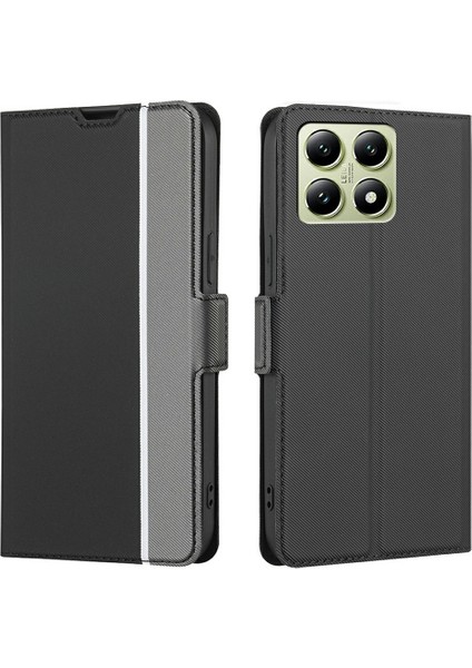 Xiaomi 14T Kartlık Twill Doku Deri Telefon Kılıfı Için (Yurt Dışından)