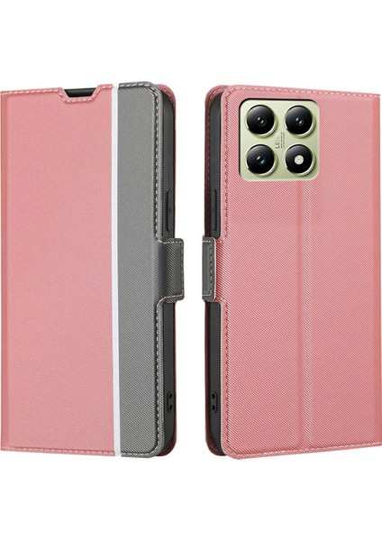 Xiaomi 14T Kartlık Twill Doku Deri Telefon Kılıfı Için (Yurt Dışından)