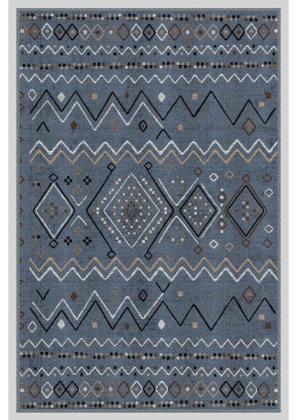 Vintage Desenli Halı, Pamuk Dokuma Pamuklu Taban Dekoratif Halı Kilim 51 fırsatları