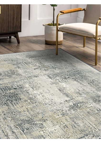 Vintage Desenli Halı, Pamuk Dokuma Pamuklu Taban Dekoratif Halı Kilim 41