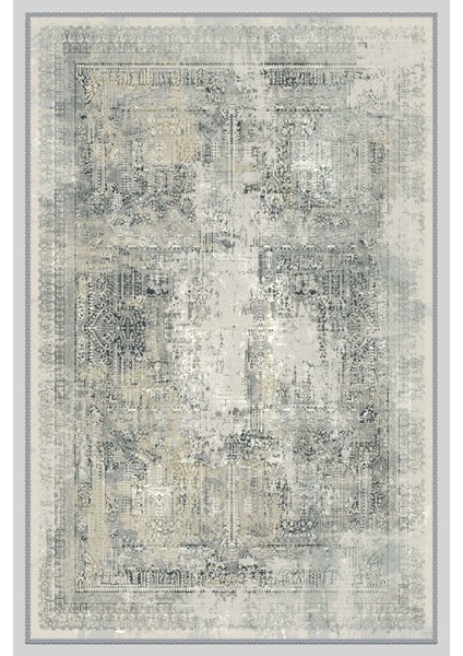 Vintage Desenli Halı, Pamuk Dokuma Pamuklu Taban Dekoratif Halı Kilim 41